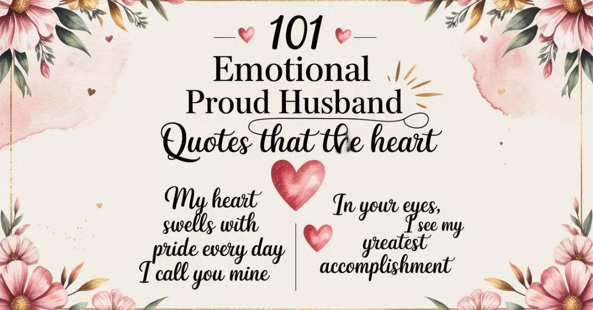 Proud husband quotes