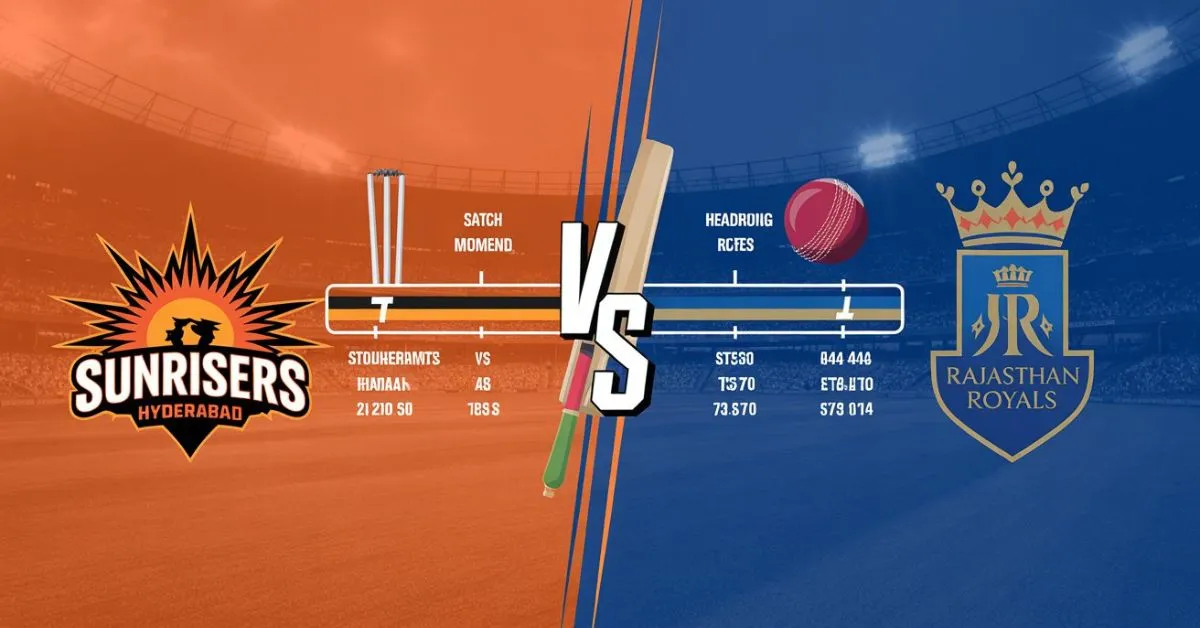 sunrisers hyderabad vs rajasthan royals timeline