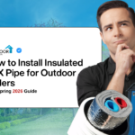 insulated PEX pipe outdoor boiler