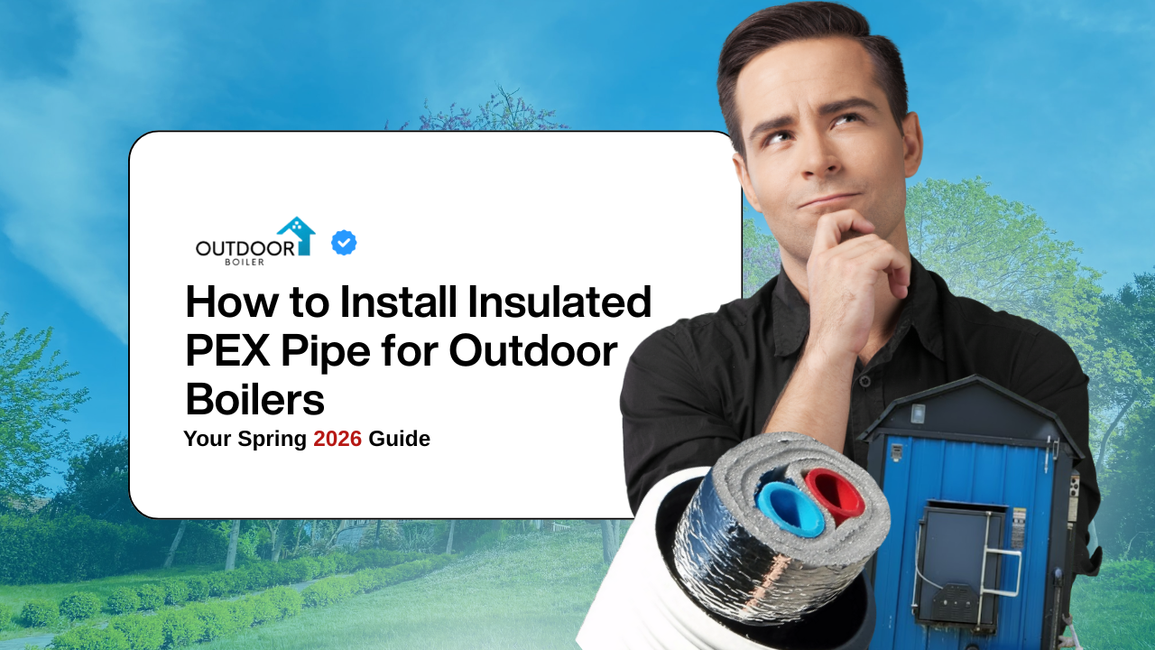 insulated PEX pipe outdoor boiler